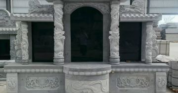 厦门 芝麻灰高档墓碑，土墓，可定制