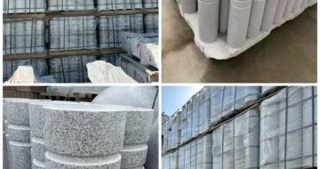 厦门 芝麻白花岗岩挡车柱、隔离柱多少钱