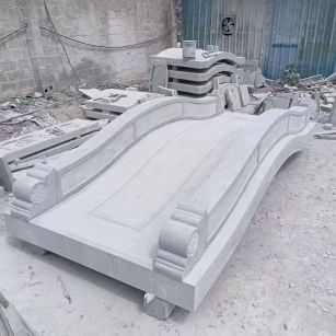 厦门 芝麻灰花岗岩园林景观 小石桥