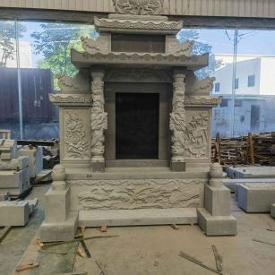 厦门 芝麻灰高档墓碑、土墓，一套也支持定做