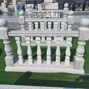 厦门 别墅石材栏杆特写