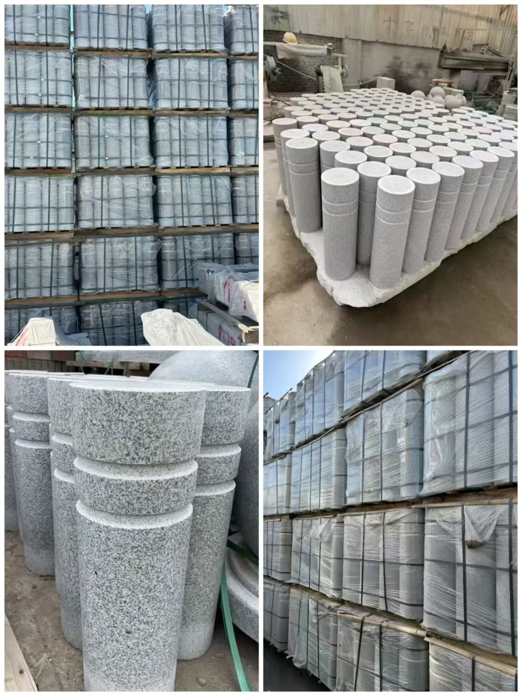 厦门 芝麻白花岗岩挡车柱、隔离柱多少钱