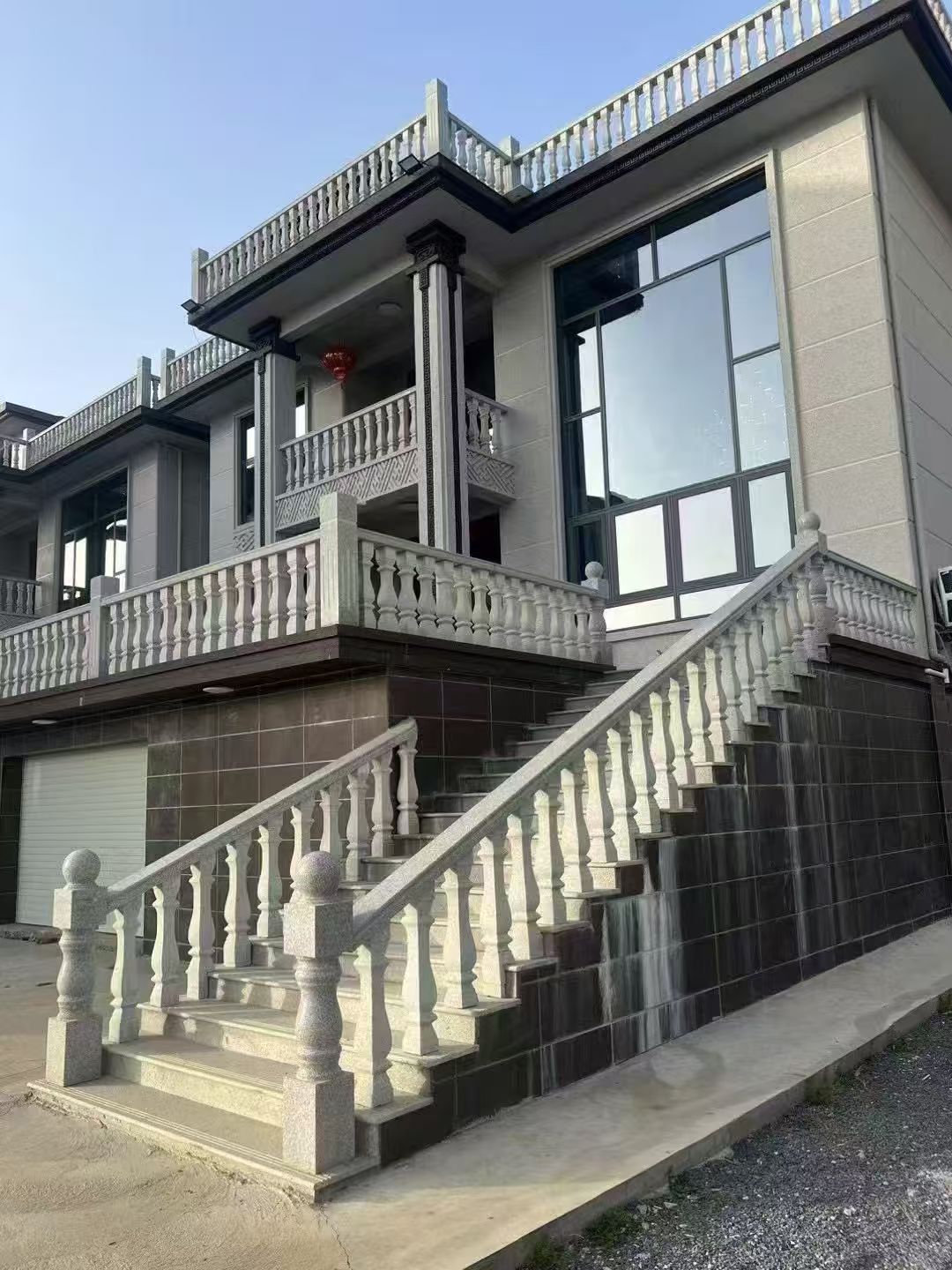厦门 芝麻白别墅阳台栏杆，楼梯栏杆